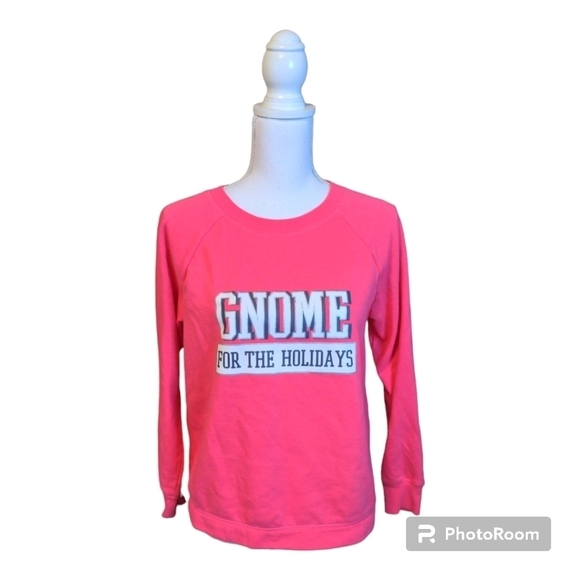 GNOME for the holidays Christmas Sweatshirt PINK! - Picture 1 of 9